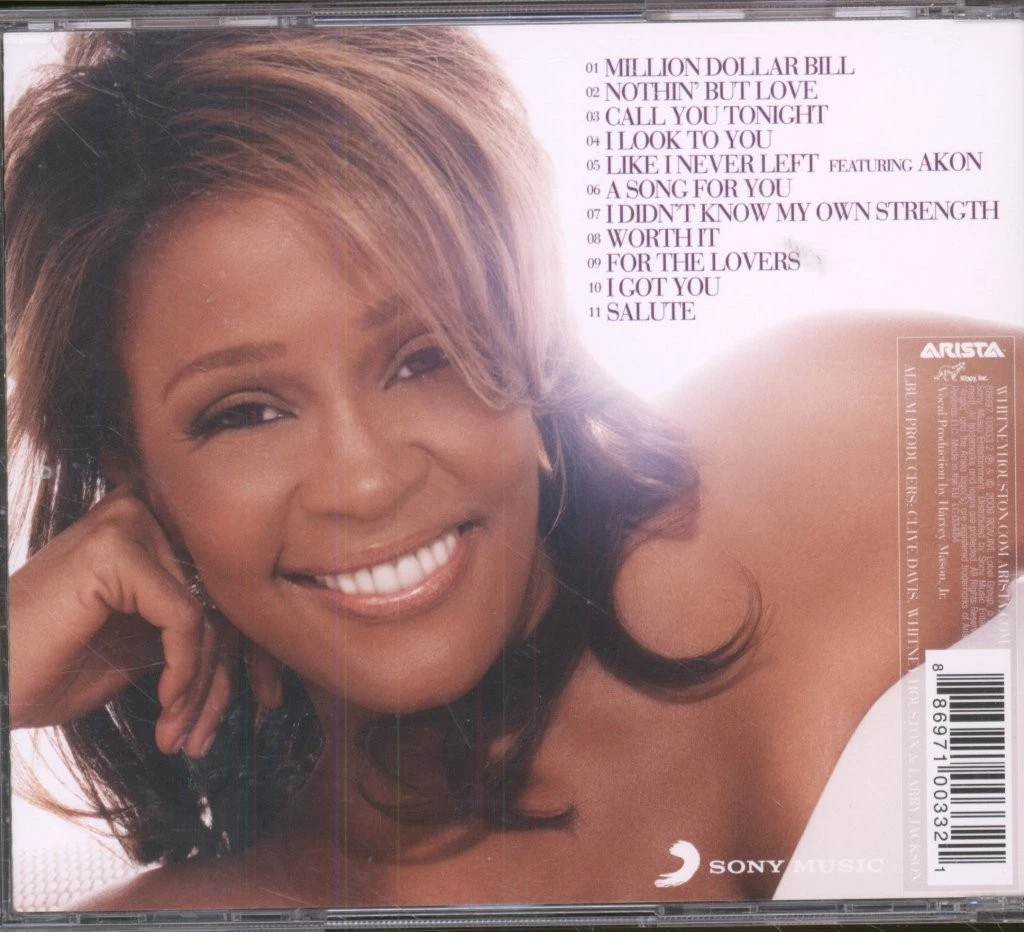 Whitney Houston I Look To You CD Europa Arista 2009 88697100332
