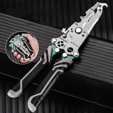 18-in-1 Wire Stripper Multifunctional Foldable Wire Crimper Electrician Tool Set