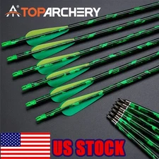 12x 30" Carbon Archery Hunting Arrow Target SP500 for Compound&Recurve Bow Shoot