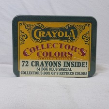 VTG 1991 Crayola Collectors Colors Limited Edition 72 Crayon Tin New SHRINK WRAP