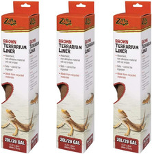 Brown Terrarium Liner 20/29 Gallons, Pack of 3