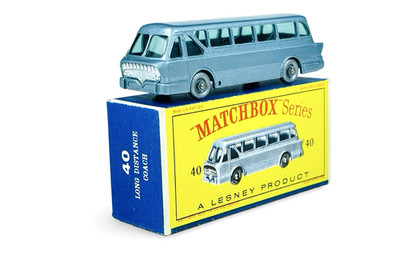 Matchbox Lesney No. 40 SPW Leyland Royal Tiger Long Distance Coach w/D Box