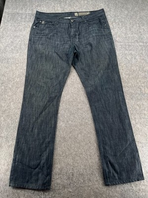 Marc Ecko Mens Slim Fit Blue Denim Jeans 38x34