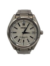 SEIKO Solar Watch Analog Titanium WHT SLV Titanium SAGZ079