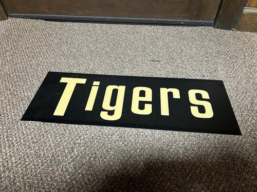 Vintage Original Rare Hampden Sydney Tigers Scoreboard Nameplate