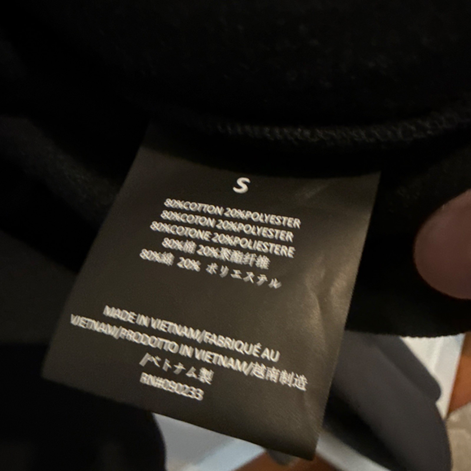 Essentials Fear of God Black Metallic Letters Pullover Hooded Logo Men Hoodie S thumbnail 4