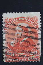 Canada 1893 20c #46 Small Queen Widow's Weeds Used