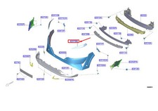 Nissan Qashqai J12 MK3 Scheinwerfer-Zierleiste vorne links 624156UA0A