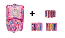 ZAINO SJ ELEMENTARE CON ASTUCCIO UNICORNO BIMBA PROMOZIONE ORIGINALE SEVEN