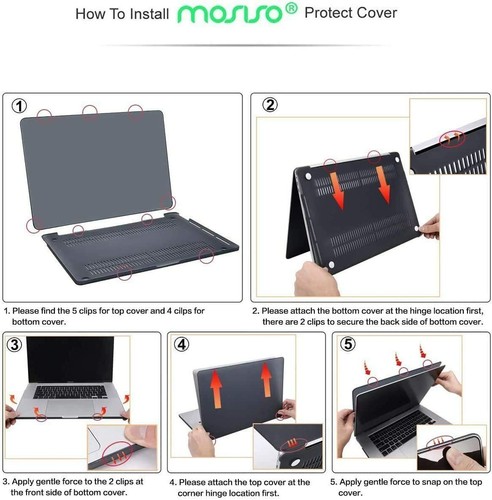 Hard Cover Case for Macbook Pro 16 inch A2141 2020 2019 Release Plastic Shell - Picture 7 of 54