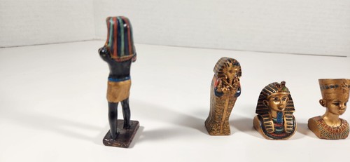 Lot Of 4 Mini Resin Egyptian Figure Collection - Picture 3 of 13