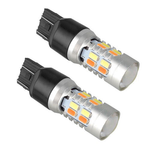 4X 7440 7443 7444 LED White/Amber Switchback Turn Signal Light DRL Parking Bulbs - Picture 8 of 10