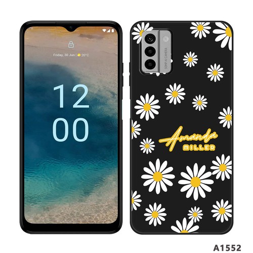 Personalised Name Flower TPU Case For Nokia C32 C12 G42 C02 G22 X30 Phone Cover - Picture 22 of 48