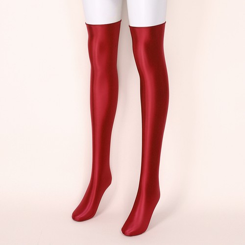 Womens Over Knee Socks Long Stockings Sexy Thigh High Oil Lingerie Solid Color - Picture 39 of 111