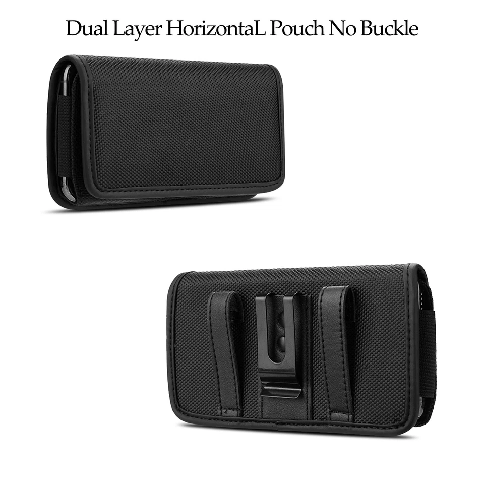 Vertical Cell Phone Belt Clip Holster Pouch Buckle Wallet Card Holder Case Cover - Image 3 of 4