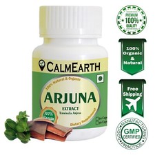 CalmEarth Arjuna Terminalia Arjuna Bark Extract Capsule 10:1 Eq. to 5000mg