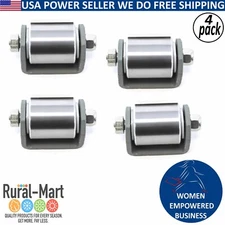 4PK Heavy Duty Trailer Skid Wheels 2" – Steel Weld-On for RV Rollers
