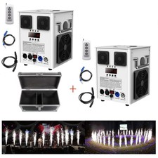 1/2Pcs Cold Spark Machine 700W DMX Control Stage Firework Mac  Flight Case