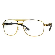Mens Clear Lens Glasses Square Navigator Wood Buff Fashion Eyeglasses