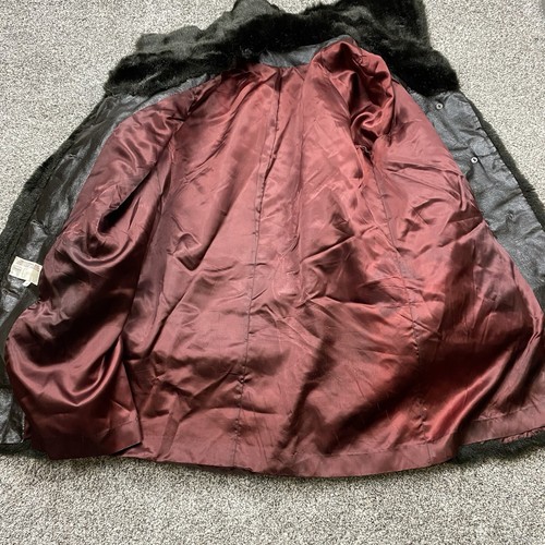 Vintage Sears Fashions Jacket Women’s 16 fur Mob Wife elegant classic Retro Coat - Picture 3 of 16