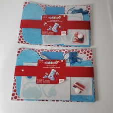 Lot Set 2 Creatology Christmas Stocking 16" Kids Craft Kit Snowman Blue Decor
