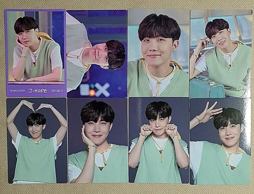 BTS- SOWOOZOO 2021 Modelo Oficial Mini 8 Tarjetas de Foto Set - J-HOPE