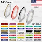 1/8" Roll Vinyl Pin Stripe Diy Self Adhesive Line Car Tape Decals Stickers 3mm