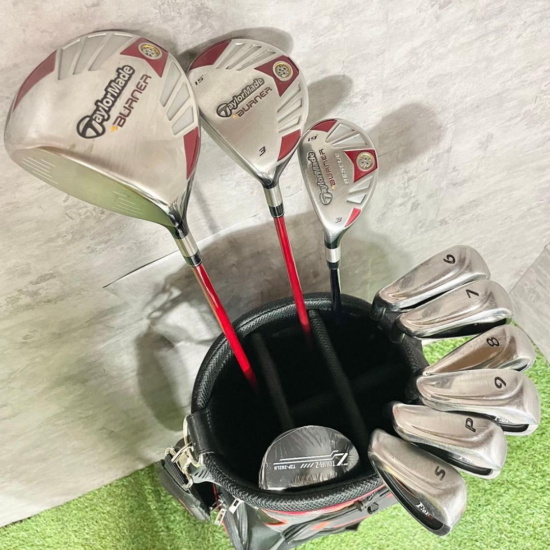 Lefty TaylorMade Burner Golf Club Set Mens Set of 10 Right-handed 