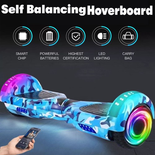 Hoverboard Bluetooth Self-Balancing Electric Scooters LED Hover 2Wheels Board-UK - Picture 2 of 13