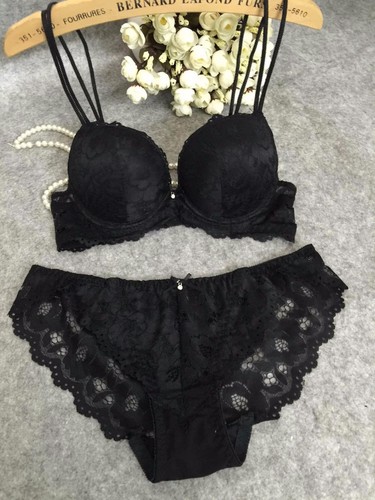 Set lingerie donna profonda V set reggiseno sexy in pizzo estremo push up aggiungi 1 tazza tazza a b c - Foto 19 di 66