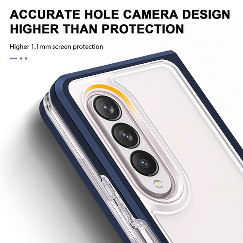 Shockproof Folding Hybrid Clear Back Case Cover For Samsung Galaxy Z Fold 3 5G - Picture 30 of 54