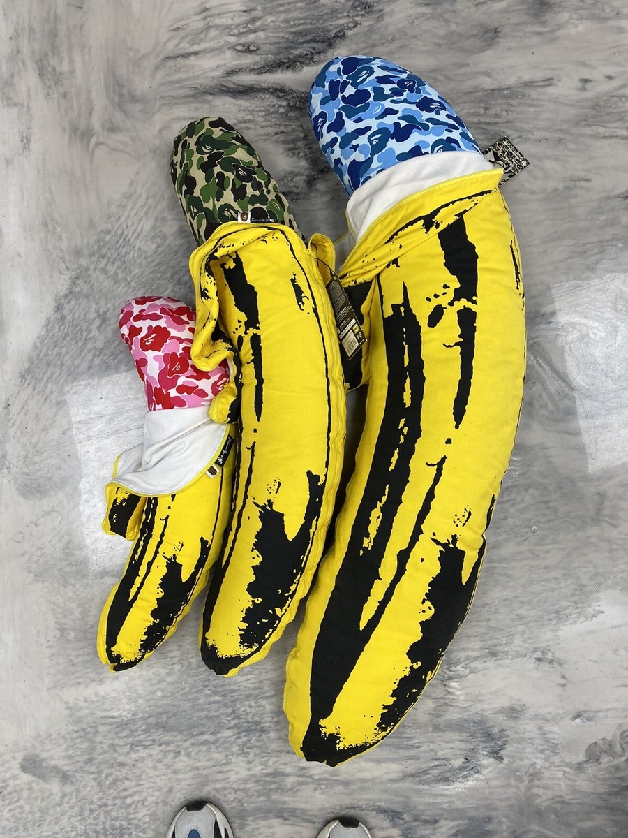 Bape X Medicom X Andy Warhol Banana Camo Cushion Set Of 3 | eBay Bape X Medicom X Andy Warhol Banana Camo Cushion Set Of 3 | eBay