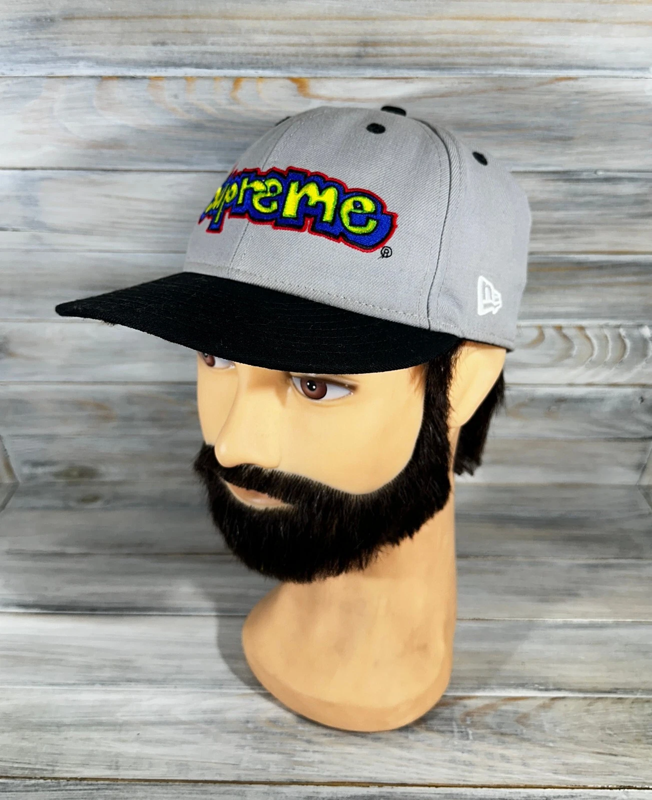 Casquette logo Supreme Gonz New Era gris taille 7 1/4 57,7 cm