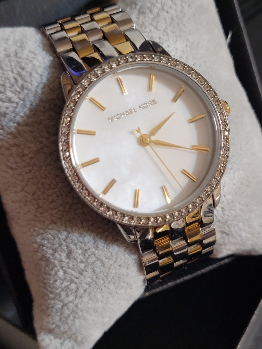 Michael Kors MK3139 Gold/Silver Michael Kors Ladies Chronograph Women main image 3