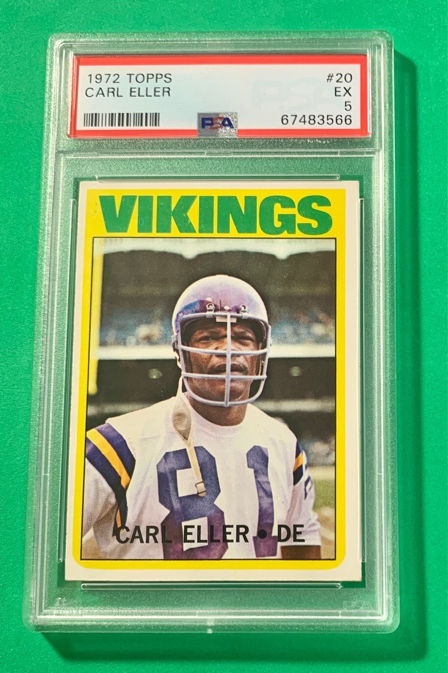 1972 Topps #20 Carl Eller - Minnesota Vikings - PSA GRADED 5 - #67483566