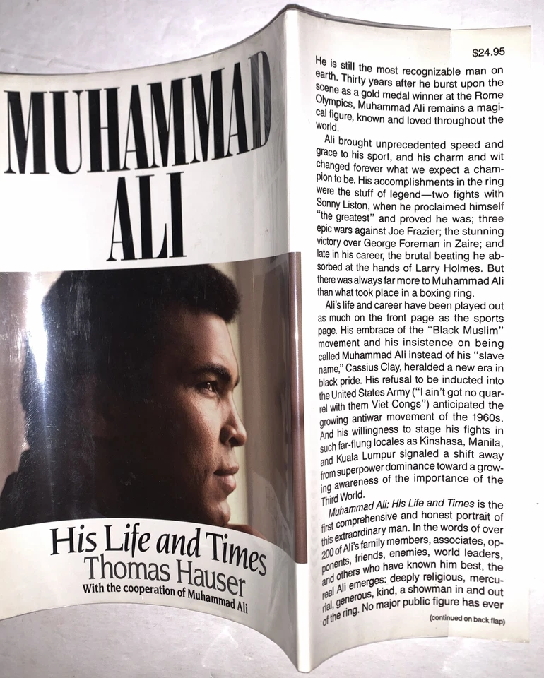 SIGNED by MUHAMMAD ALI, HIS LIFE AND TIMES, 1st Edition, BOXING, HCDJ, SPORTS - Image 4 of 4