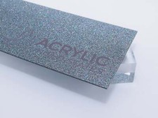 1/8" Black Galaxy Glitter Acrylic Sheet
