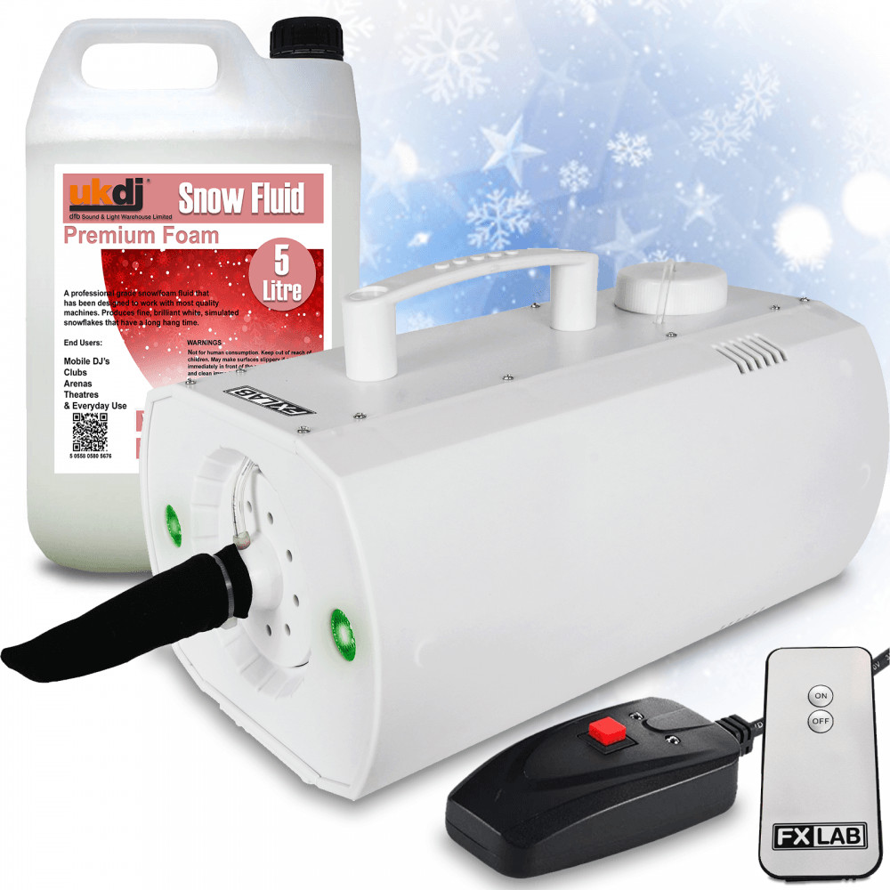 FX LAB Snow Machine 420w Party inc 5 Litres of Fluid DJ Party