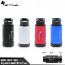 Double Inner Stop Valve Adjustable Water Flow Copper Reservoir Install Adapter