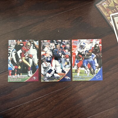 1999 Pacific Barry Sanders, Jerry Rice, John Elway *RARE* from Backyard ...