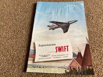 FABK21 ADVERT 11X8 VICKERS-ARMSTRONG LTD - SUPERMARINE SWIFT