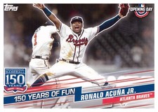 2019 Topps Opening Day 150 Years of Fun #YOF-24 Ronald Acuna Jr. Atlanta Braves