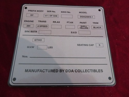 1/24 1971 XY GTHO Ph3 Shell Yellow DDA - Picture 6 of 6