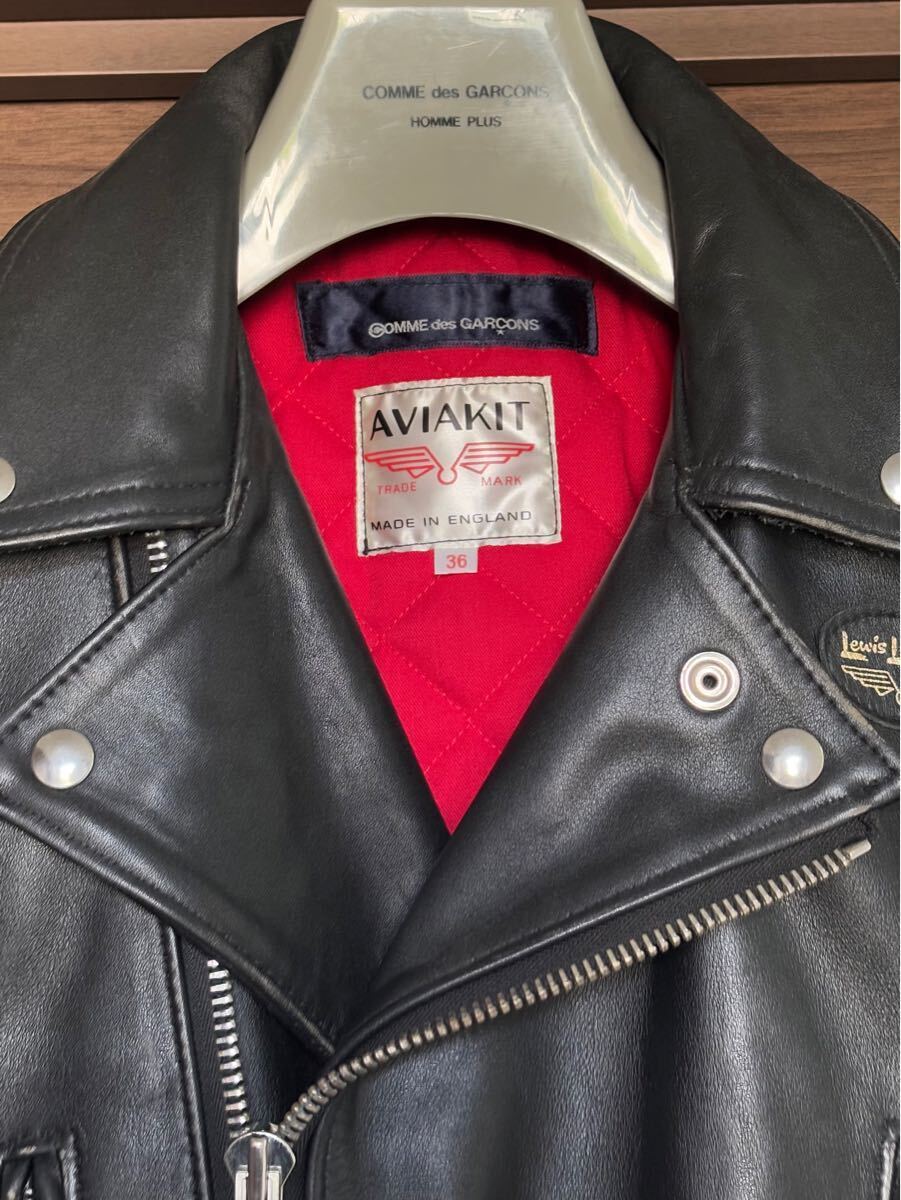 COMME des GARCONS Lewis Leathers Riders Jacket Size 36 Lewis