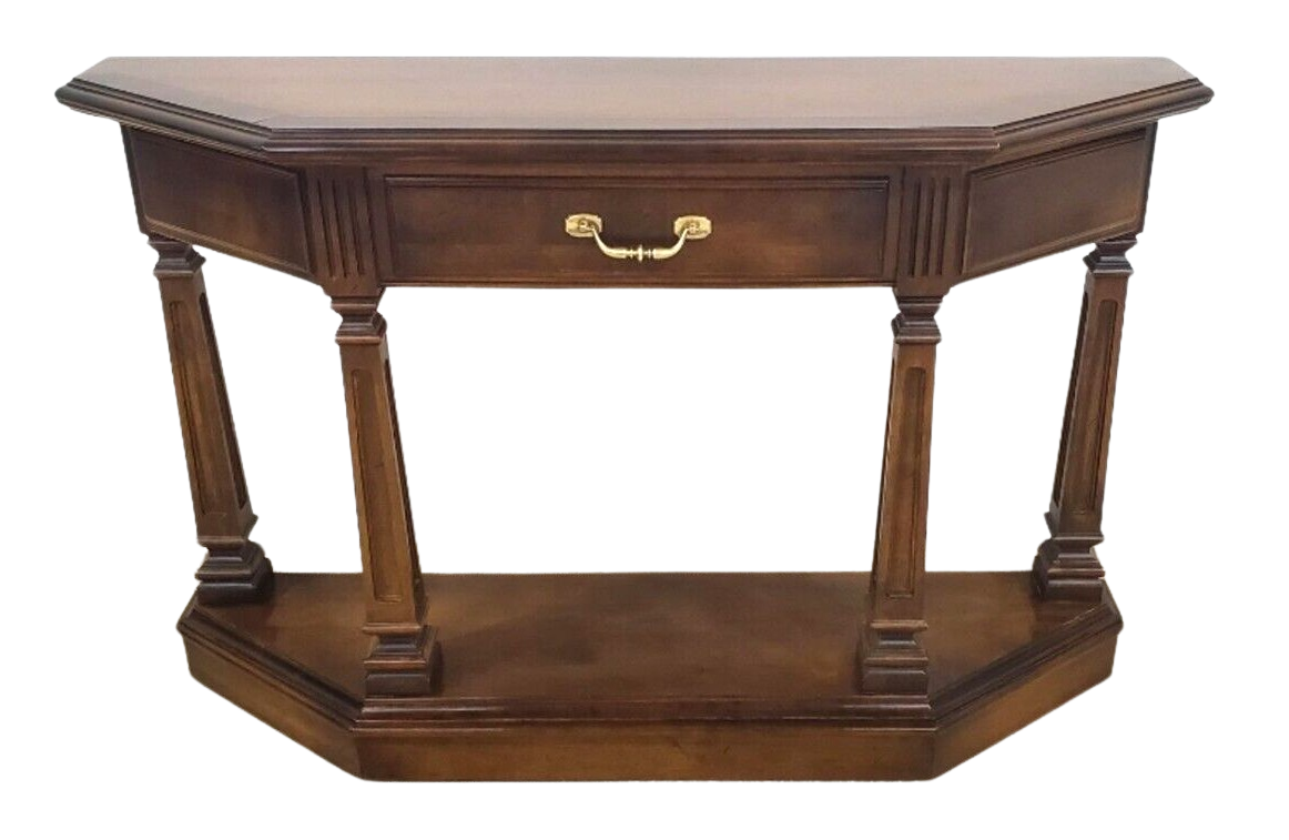 RARE Ethan Allen Classic Manor Console Table Vintage Birch #15