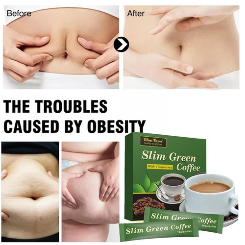 18 X Slim Green Coffee with Ganoderma Control Weight Tea Coffe Detox Green NEW - Bild 6 von 11