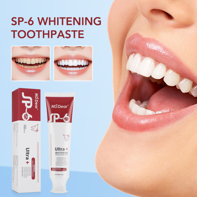 SP-6 Probiotic Whitening Toothpaste Refresh Mouth Brighten Remove Yellow Tooth