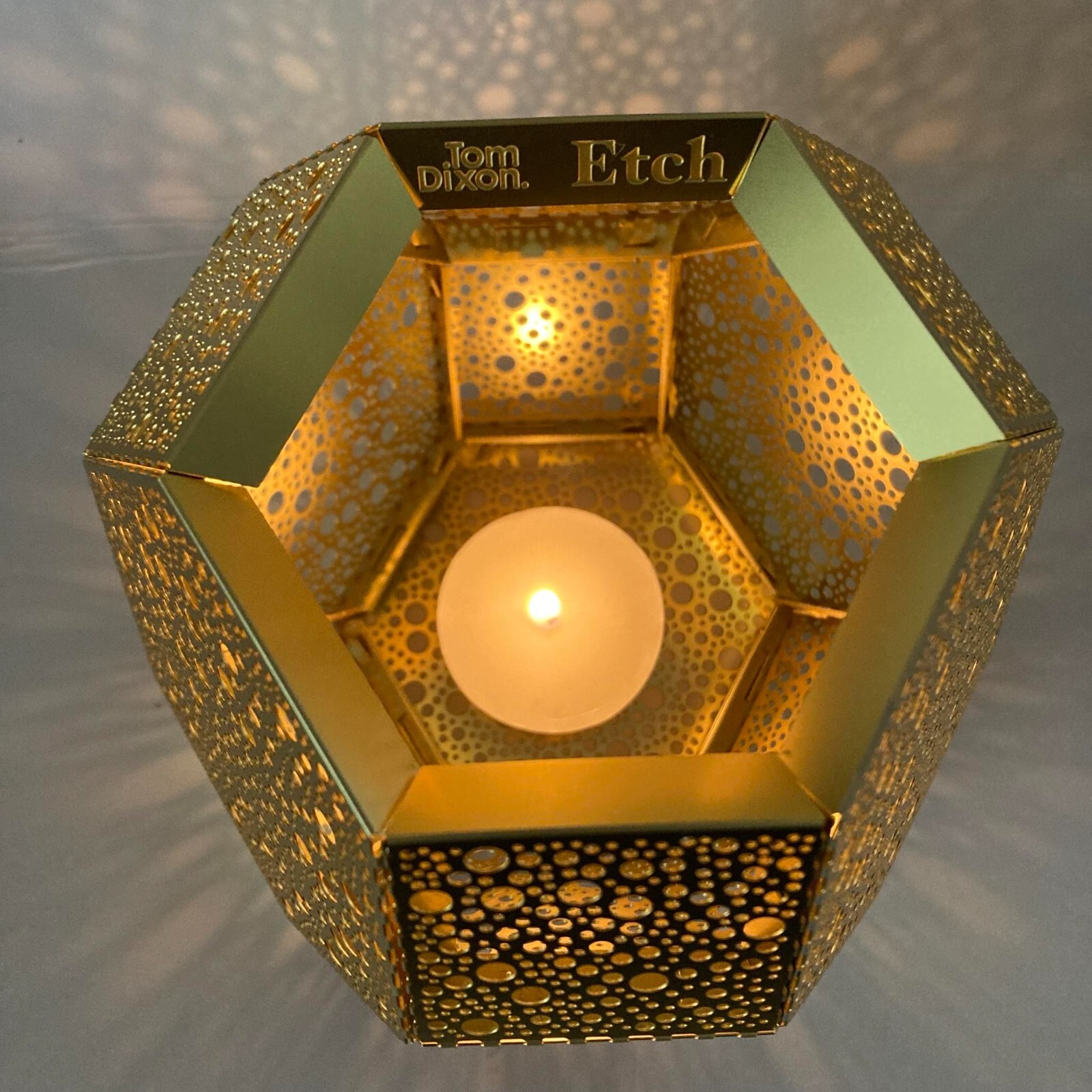 Tom Dixon Etch Brass tealight holder NEW eBay