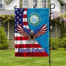 South Dakota Eagle Flag Graden Flag