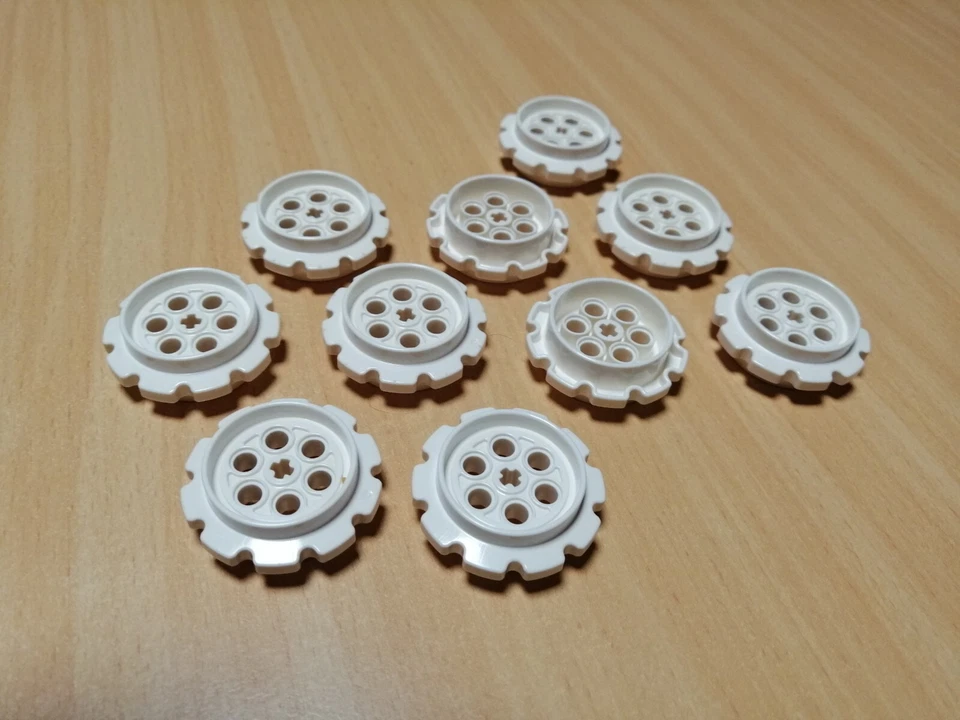 LEGO TECHNIC 10 Stück Räder Raupenantrieb weiß / Raupenkette TECHNIK - Bild 4 von 4